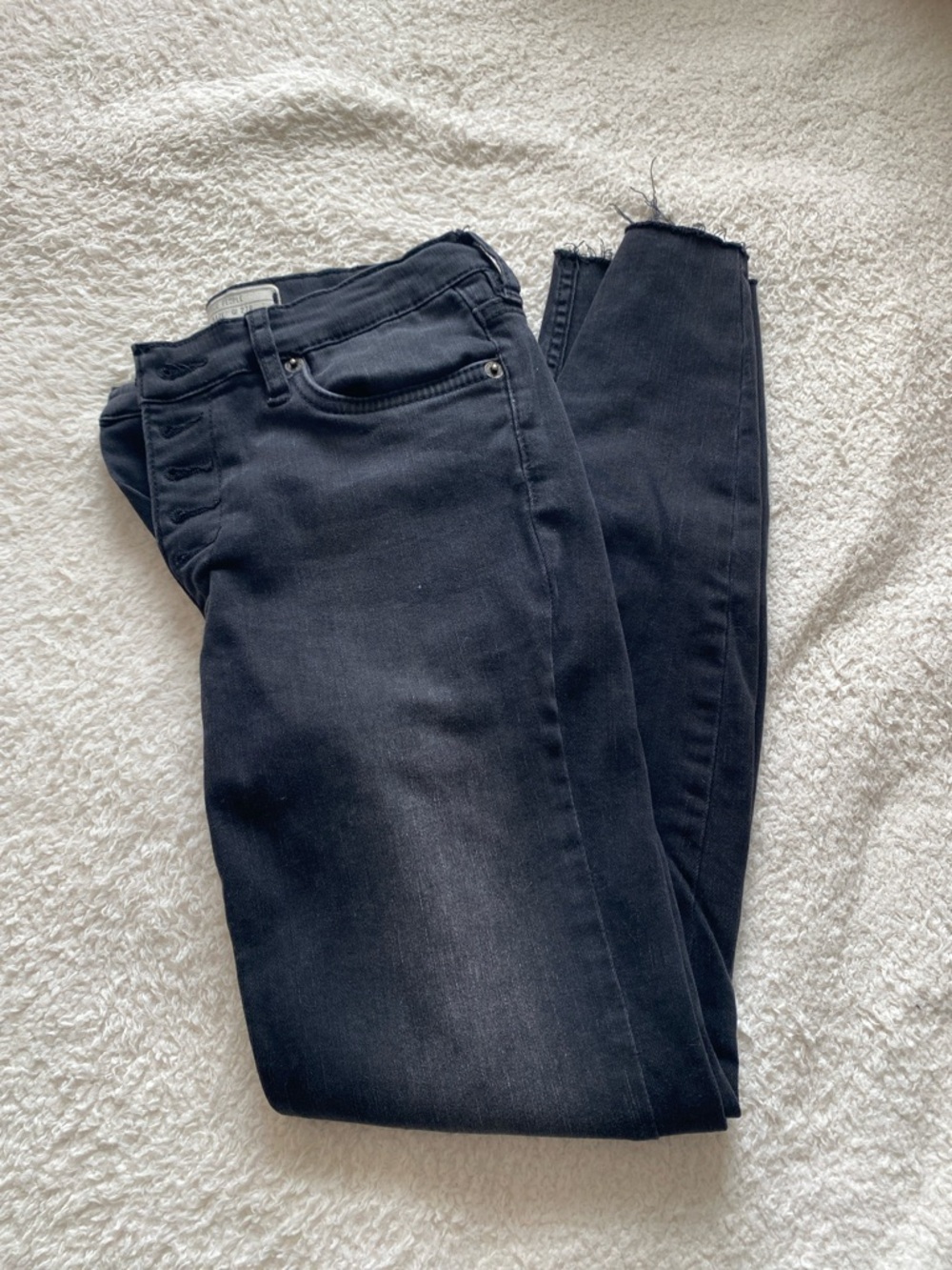 Free People Super Low-Rise Skinny Jeans
